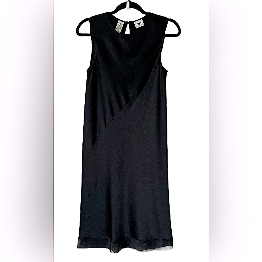 VINTAGE 90s DKNY Bias Strip Dress. Size 8.